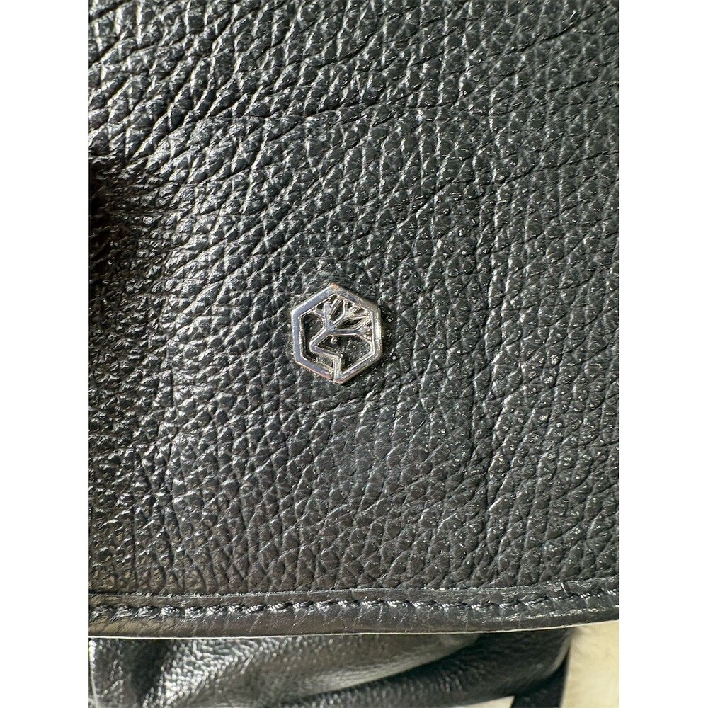 Valentina Backpack Purse Womens Black Drawstring Flap Front Pocket Travel - Picture 3 of 11